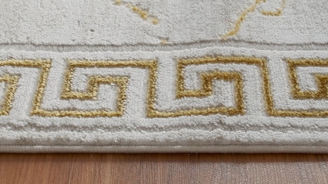 Tapete decorativo GLORY RUGS 8x10 crema dorado moderno miniatura 7