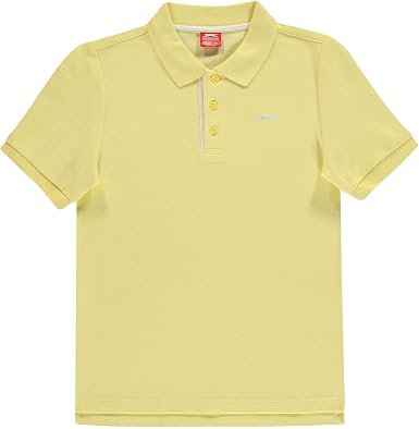 Slazenger Boys Plain Classic Polo Shirt 