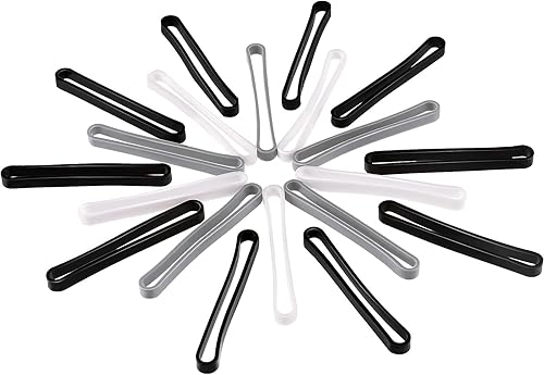 Shappy 36 bandas de goma de silicona de 3 pulgadas, bandas elásticas de goma de colores surtidos para cartera, tarjeta, muñeca, cajas de cocina,