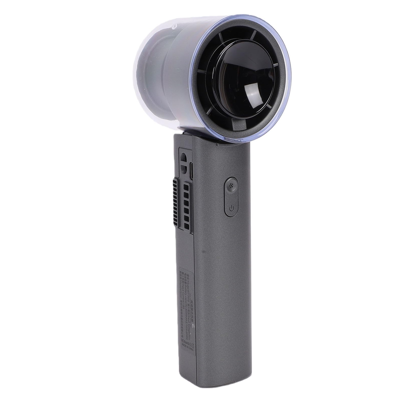 Tragbarer Handventilator, über USB Wiederaufladbar, Faltbar, Eiskühlung, Mini-Ventilator mit 6 Geschwindigkeiten, Kleine Persönliche Handventilatoren für Büro Outdoor Reisen (GREY)