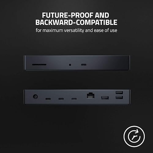 Miniatura 5 de Razer Base Thunderbolt 4: 10 puertos en 1 - Salida de video dual 4K o única 8K - Hub USB A y C, 2.5 GbE Thunderbolt 3, Mac y PC Compatible -