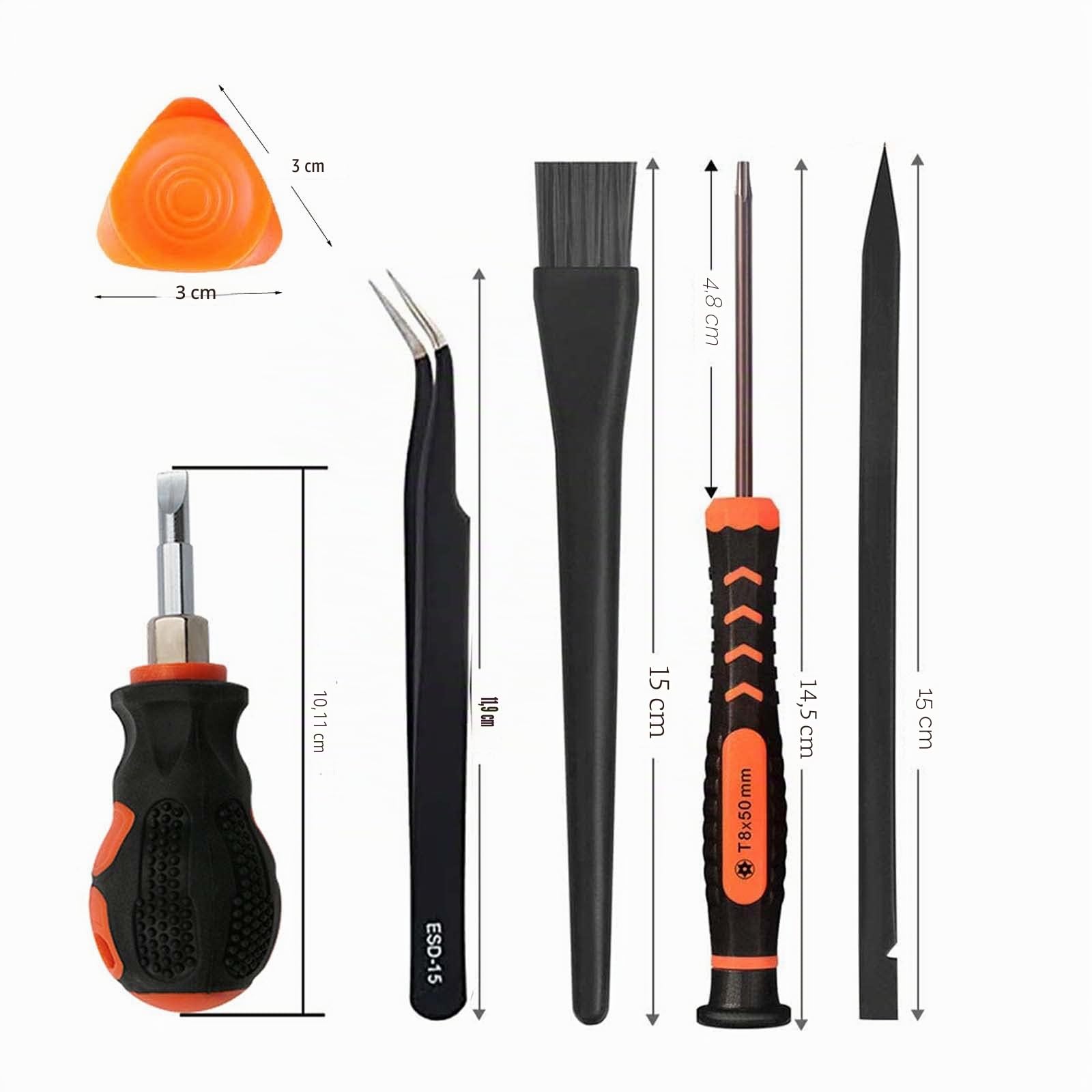 Reparatur- und Reinigungs-Set für PS5, PS4, PS3, UYXiNONE T6 T8 mit Phillips-Schraubendreher 2.0/4.0 für Xbox One, Serie X, und auch für Hauptreparaturen und Staubentfernung von Sony