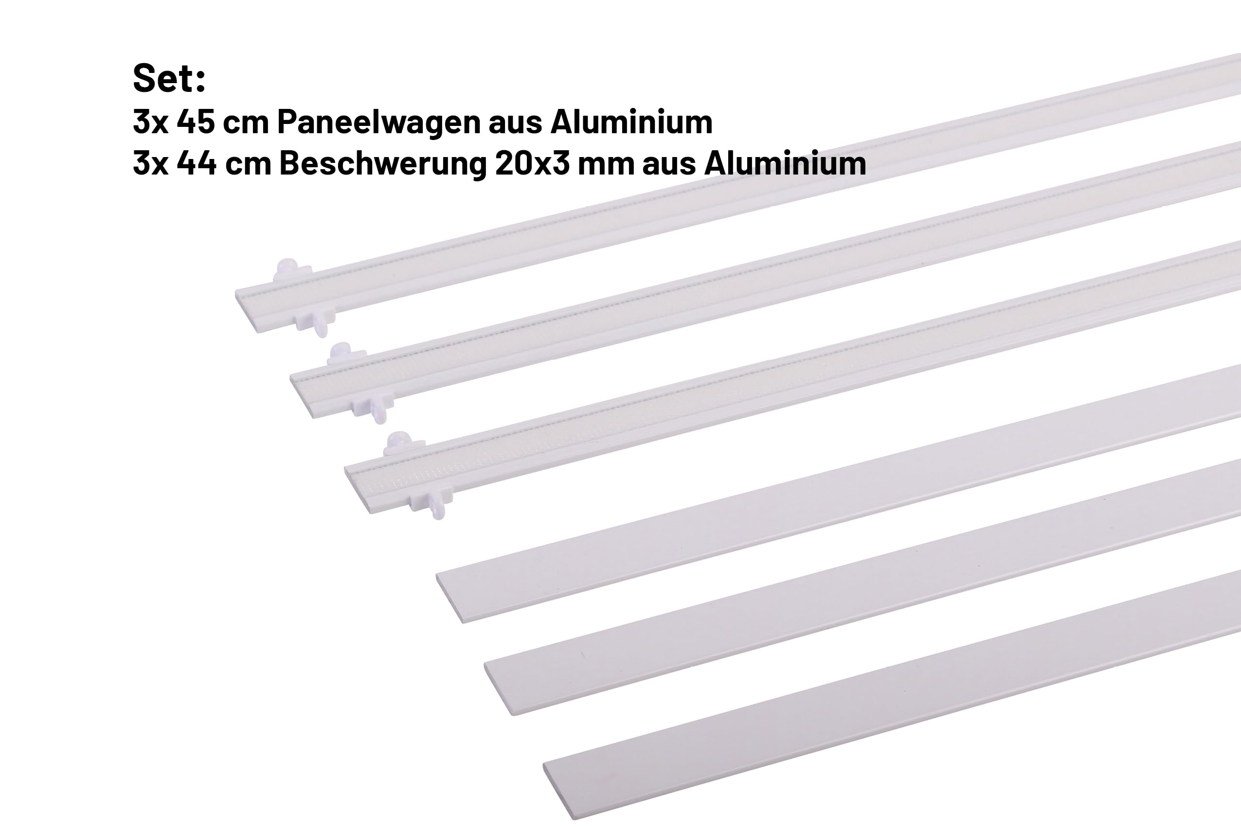 Binario Per Tenda Velcrata Dritto, Bianco, In Alluminio, 60 Cm | Leroy Merlin