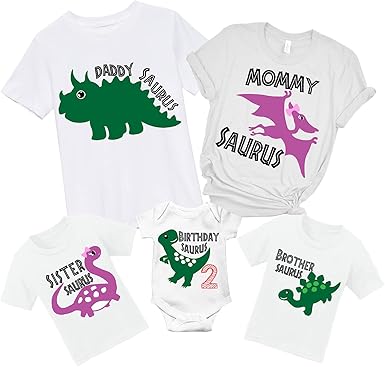 matching family dinosaur shirts