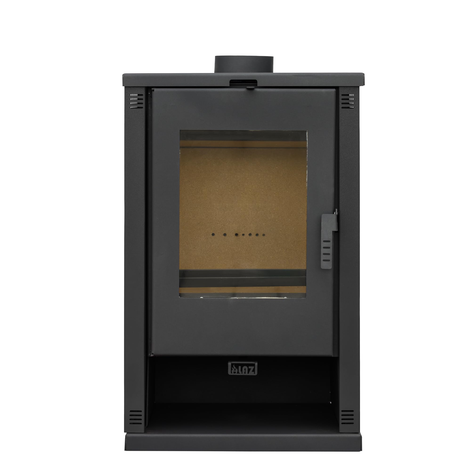 ALAZ Mouse K9-MAX Kaminofen 9 kW – Schwarz | Holzofen mit Schamott-Brennkammer & großem Sichtfenster | Für Holzscheite bis 50 cm | Verbessertes Griffdesign | Energieeffizienz A+