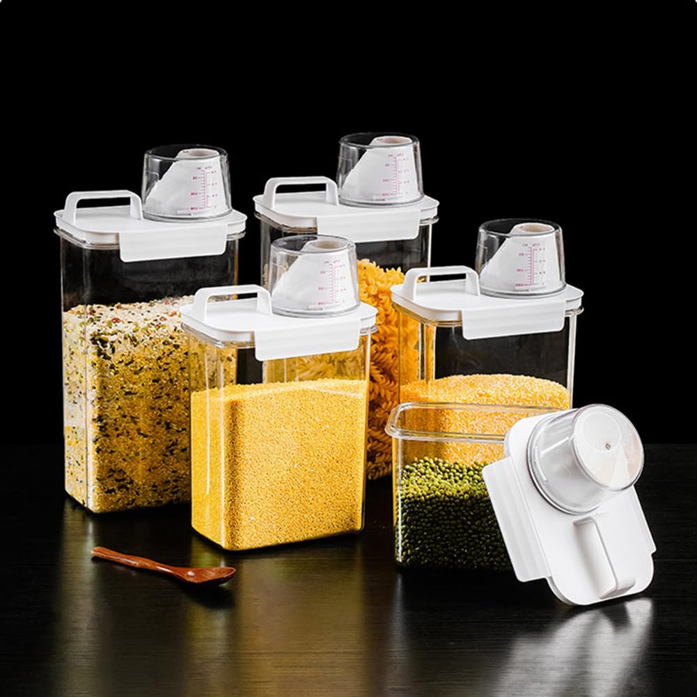 Contenitore Cereali 2L Ermetico - Per Crocchette Cane/Gatto, Farina, Snack - Foto 6