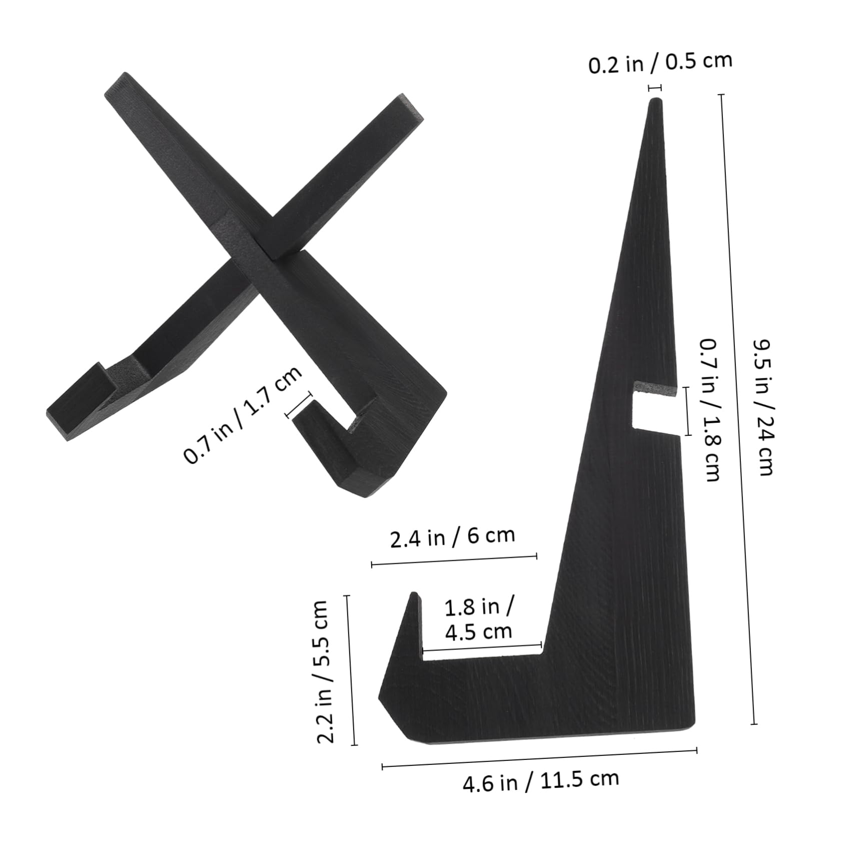 STOBAZA Rustic Wooden Cookbook Holder Reading Stand for Desk and Kitchen Space Saving Display Rack for Cookbooks Tablets and Vinyls Reduces Neck Strain