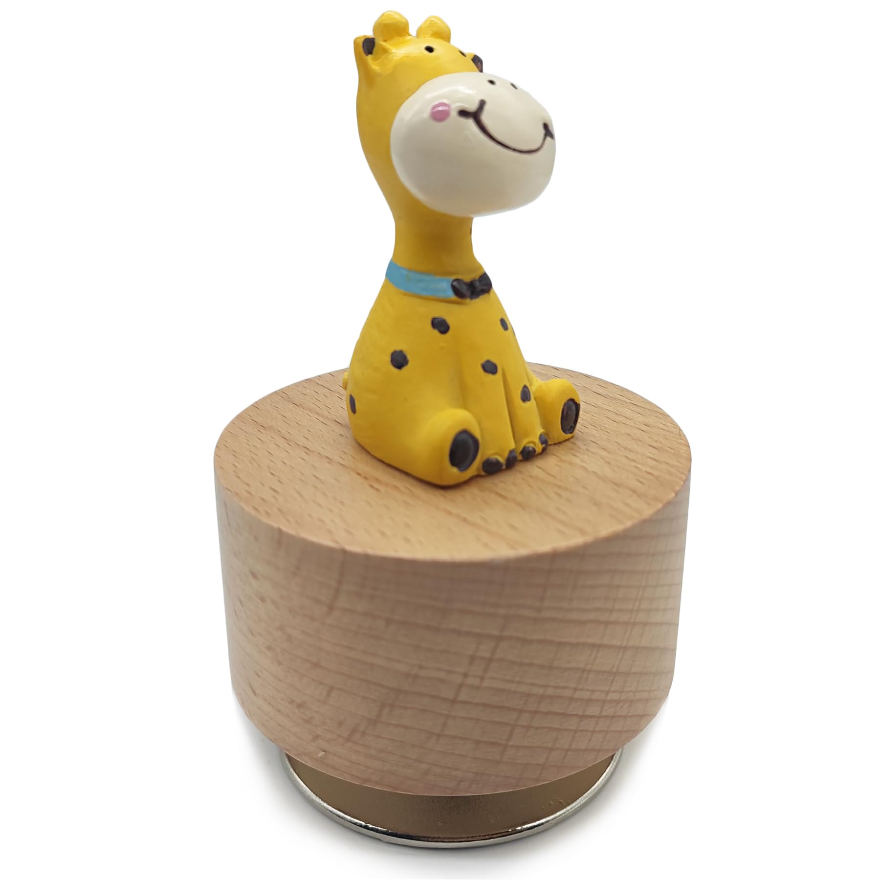 Mini Scatola Musicale in Legno Animale, con Grazioso Ornamento a Giraffa (You Are My Sunshine.)