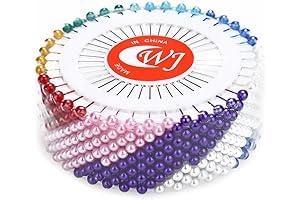 DECORA 480 Pieces Multicolor Sewing Pins Straight Quilting Pearl Head Pins for...