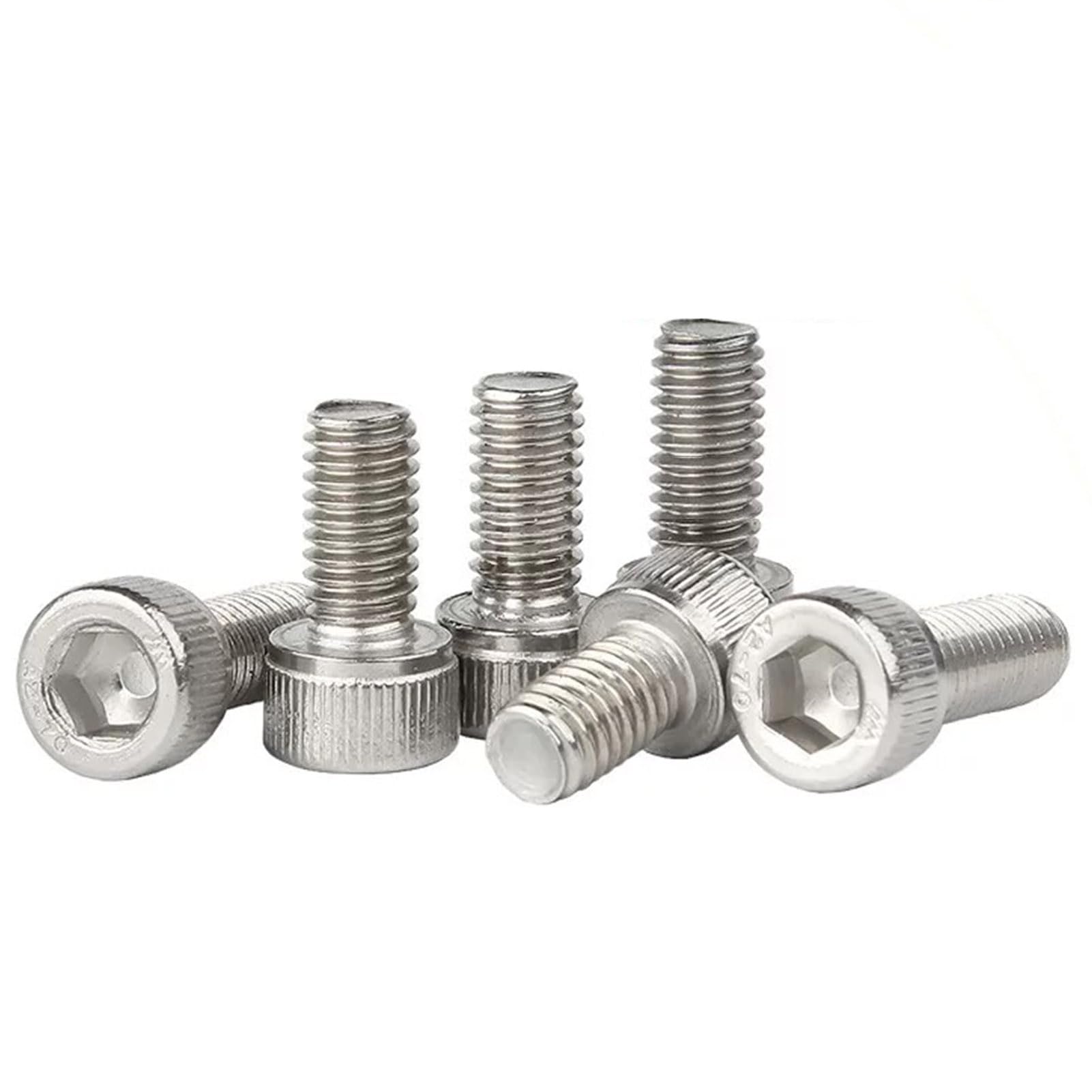 TOP-VIGOR 100Pcs Hexagon Socket Head Cap Screws