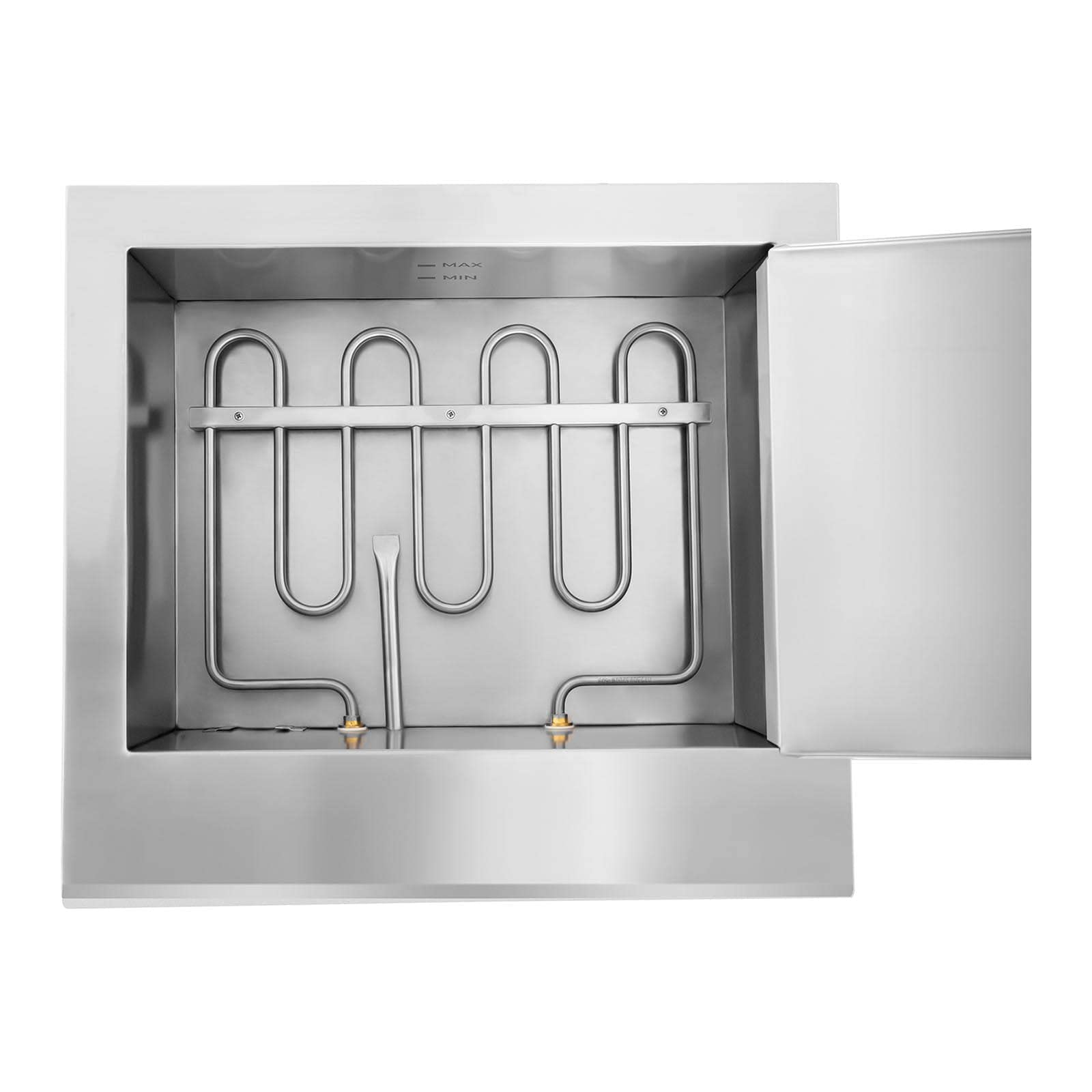 Royal Catering Friggitrice per Pasticceria Friggitrice Elettrica RCBG-18STHB (Zona Fredda, 3.200 W, 18 L, Acciaio inox)