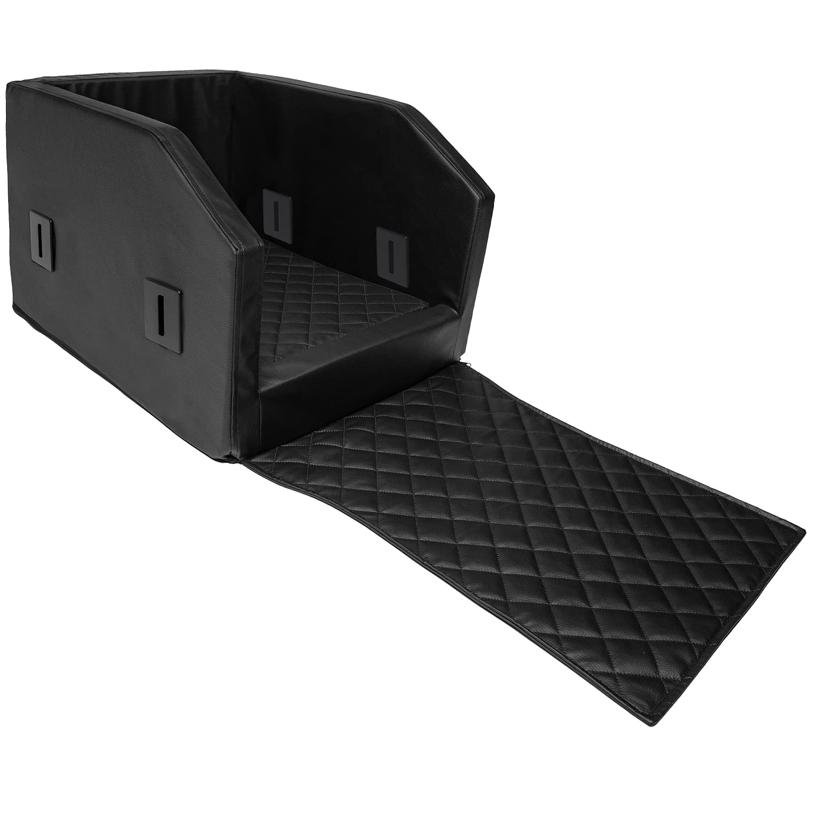 CopcoPet Rücksitz Hundeautositz Autohundebett Hundebett Transportbett Autoschondecke (55 x 90 x 38 cm, Schwarz)