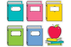 CTP Core Décor Doodle Books 6" Designer Cut-Outs - Top Classroom Decorating Accents