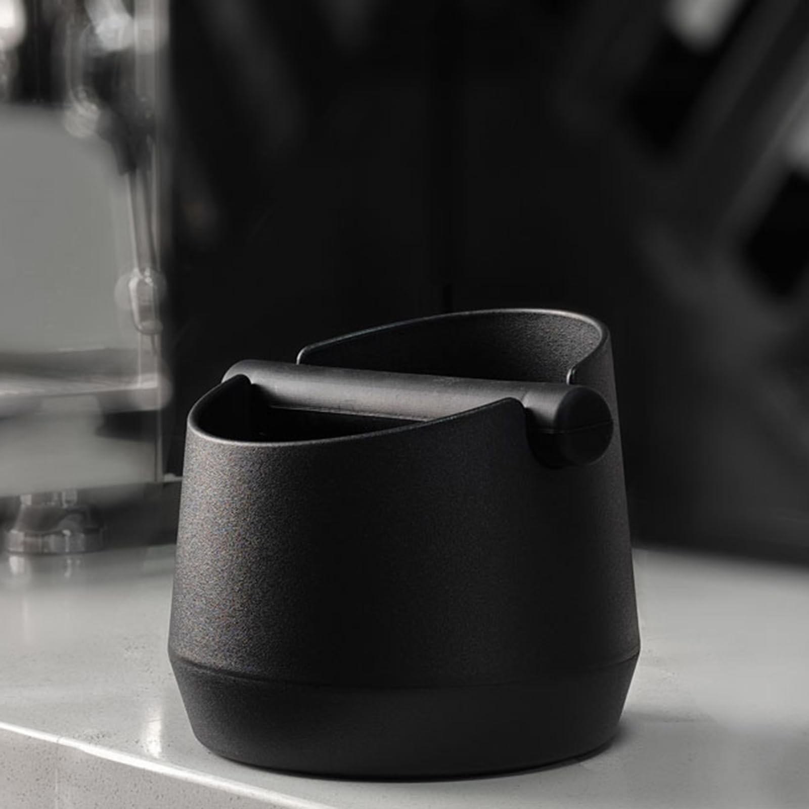 Lar Capaci pojemnik na mieloną kawę z antypoślizgową podstawą, cichy tamper, akcesoria do ekspresu do espresso, pogrubiona konstrukcja, dla miłośników kawy, pudełko na kawę