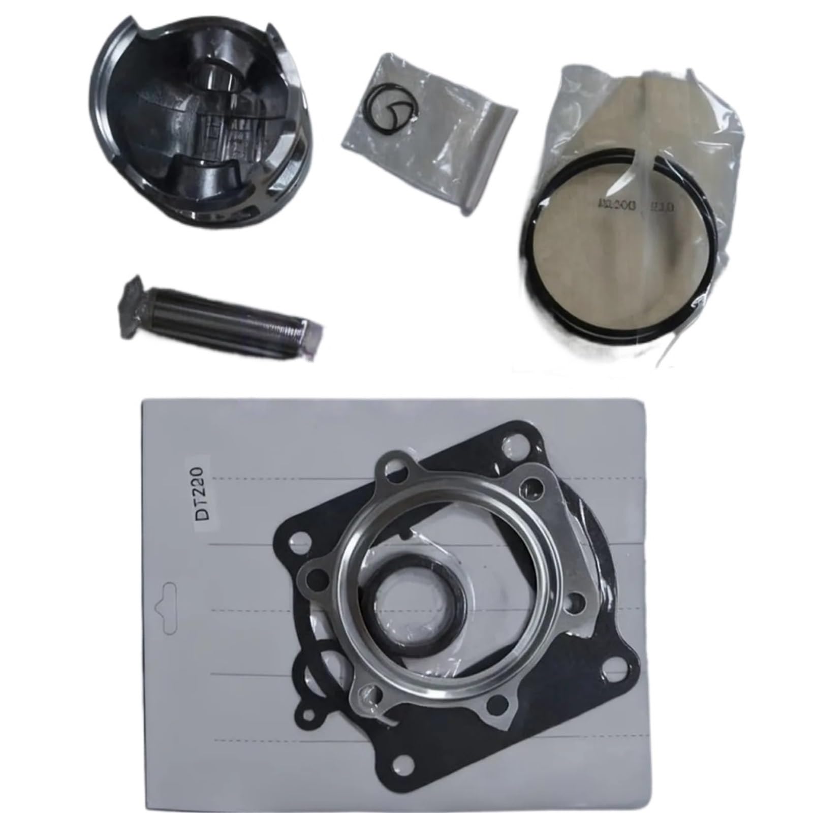 Kit di modifica cilindro moto Kit cilindro motore moto Big Bore 66MM 200CC adatto per DT200 Blaster 200 YFS200 DT YFS 1988-2006