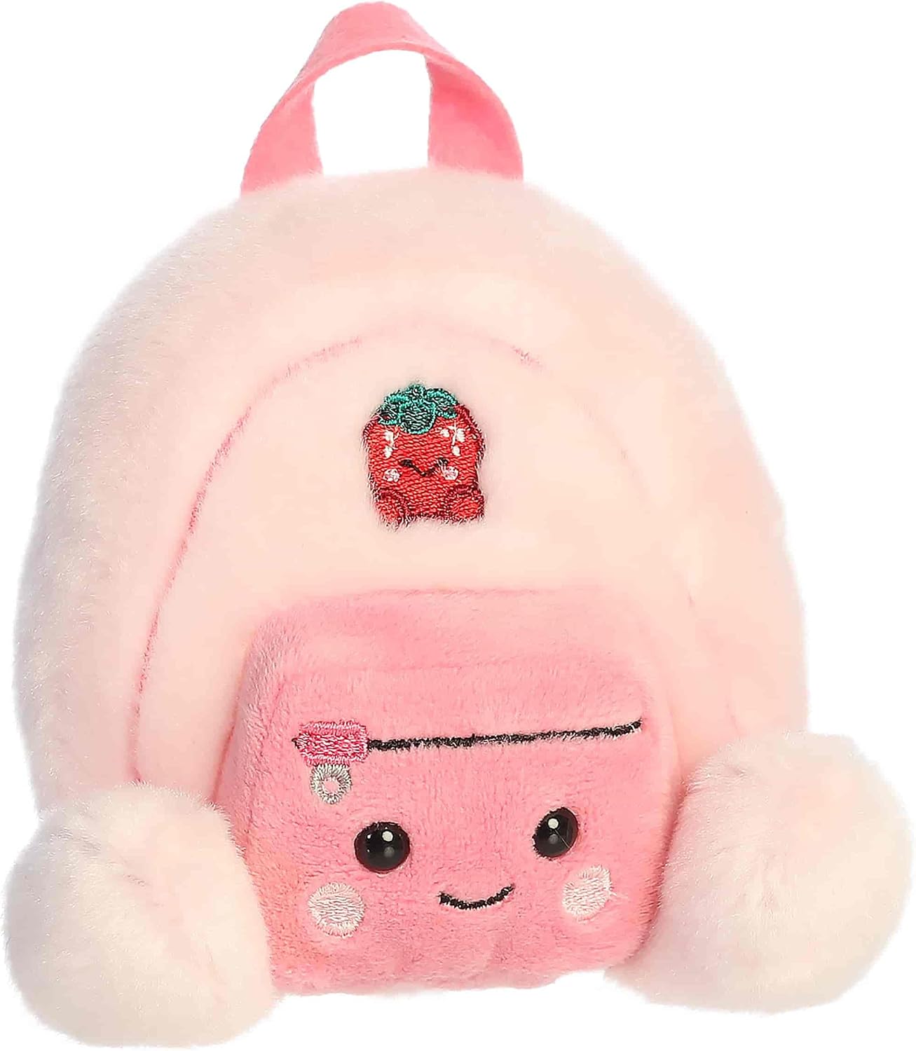 Aurora Adorable Palm Pals Francisca Backpack Stuffed Animal - Fun Collectible Plush for Kids and Adult Collectors - Perfect for Decorating Rooms and Birthday Gifts - Pink 4 Inches