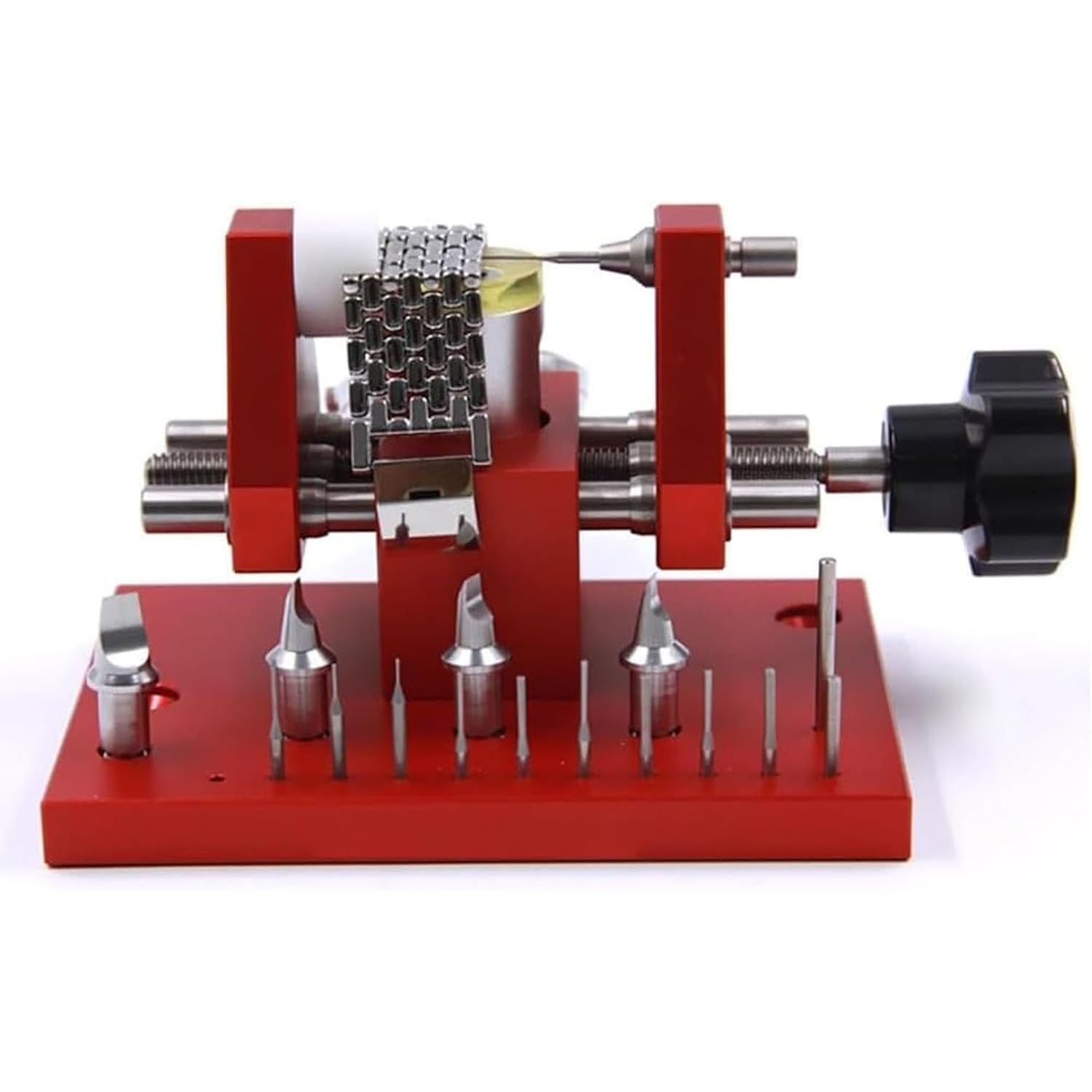 Kit De Herramientas Para Desmontar Eslabones De Reloj, Abridor De Tapa Trasera De Reloj, Con 11 Agujas De Acero Endurecido, Diámetro Máximo De Apertura De 50 Mm, Para Reparadores De Relojes, Kit