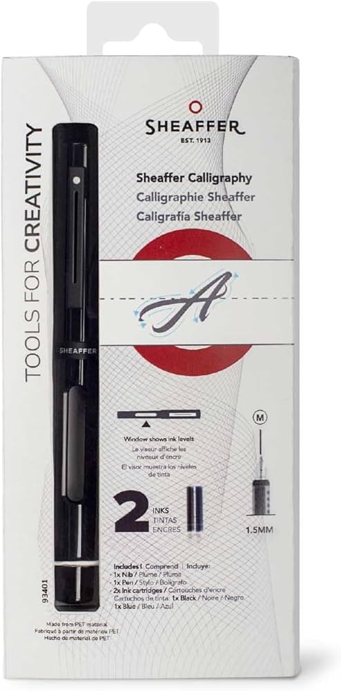 Amazon.com : Sheaffer Black Calligraphy Pen with Medium Nib