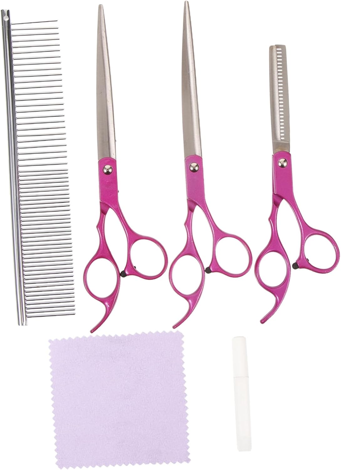 Balacoo Pet Grooming Scissor Kit 3 Pieces Dog Scissors Puppy Hair Scissor Cat Dog Supply Sturdy Rustproof