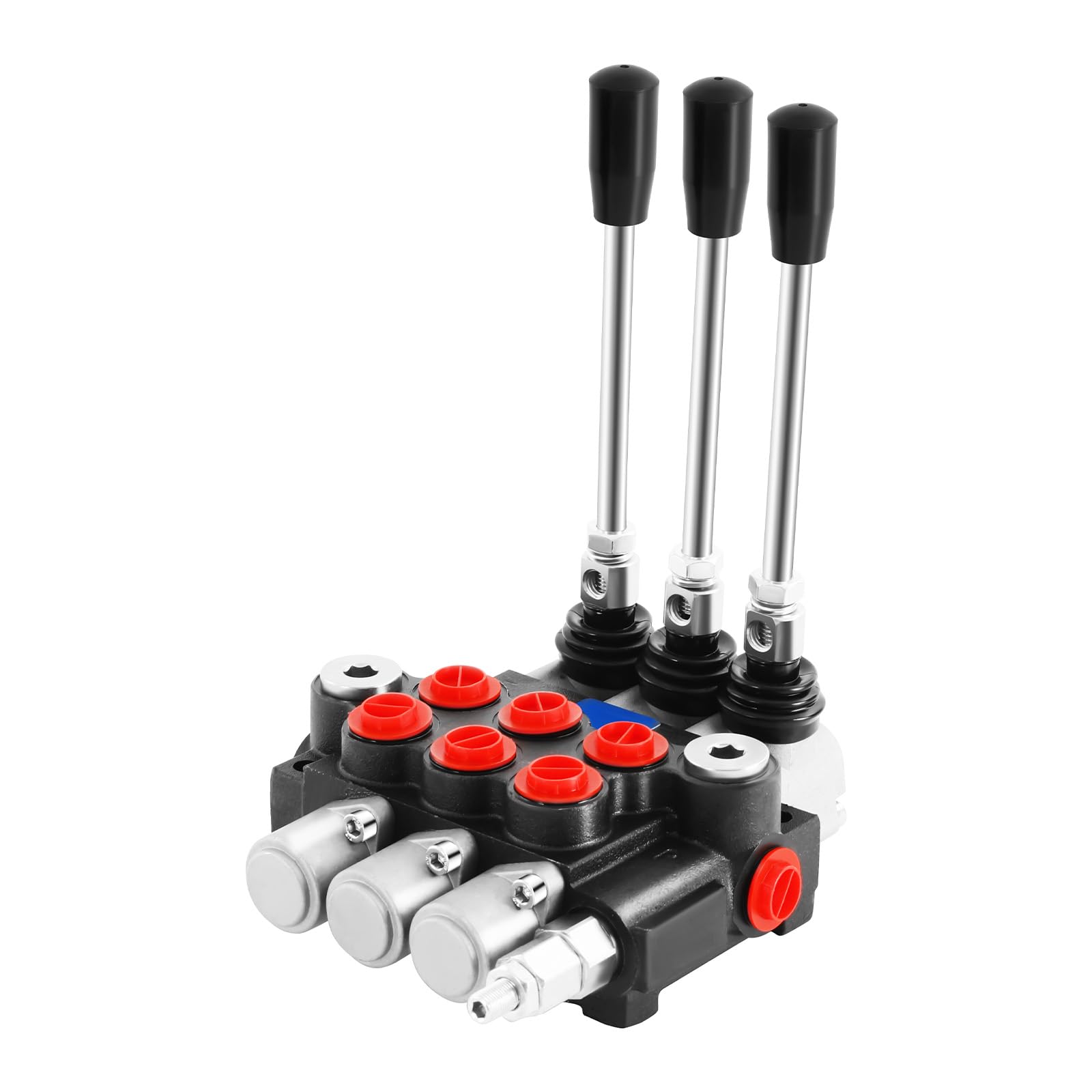 Válvula hidráulica direccional de 3 bobinas, válvula hidráulica, válvula direccional hidráulica para cargadora de tractores, 11 GPM, 3600 PSI