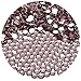 NCB 2880pcs Glue Fix Flatback Crystals Rhinestones Round Glass Diamonds Charms Gems Stones Beads 3D for Nails Art Craft Jewels Accessories Phone Shoes (Lt. Amethyst SS16 4mm 2880pcs)
