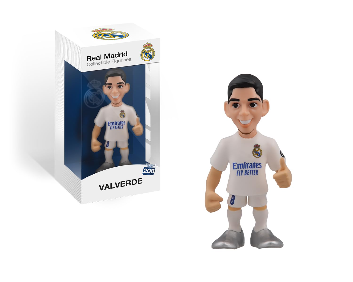 MINIX Collectible Figurines MN18420 Valverde Figurine, Real Madrid, Collectibles 12 cm for Display, Gift Idea for Kids and Adults, Football Fans