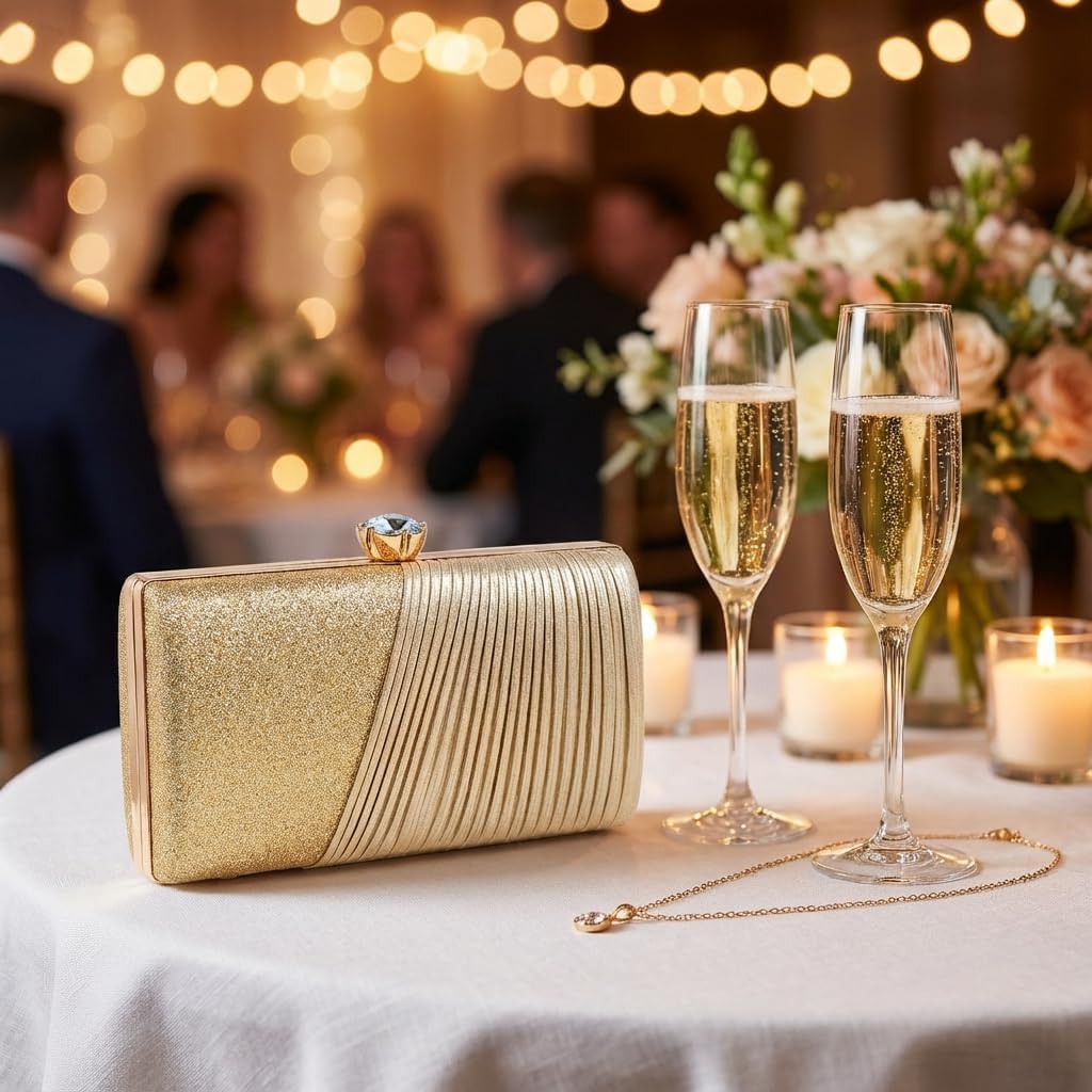 Clutch Purses for Women Formal Evening Bag Rhinestone Prom Purse for Wedding Party Handbag for Women
