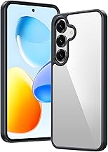FNTCASE Coque pour Samsung Galaxy S25-Plus : protection militaire contre les chutes Coque de protection anti-jaunissement - Robuste et durable résistant aux chocs Cases transparentes - 6,7 pouces