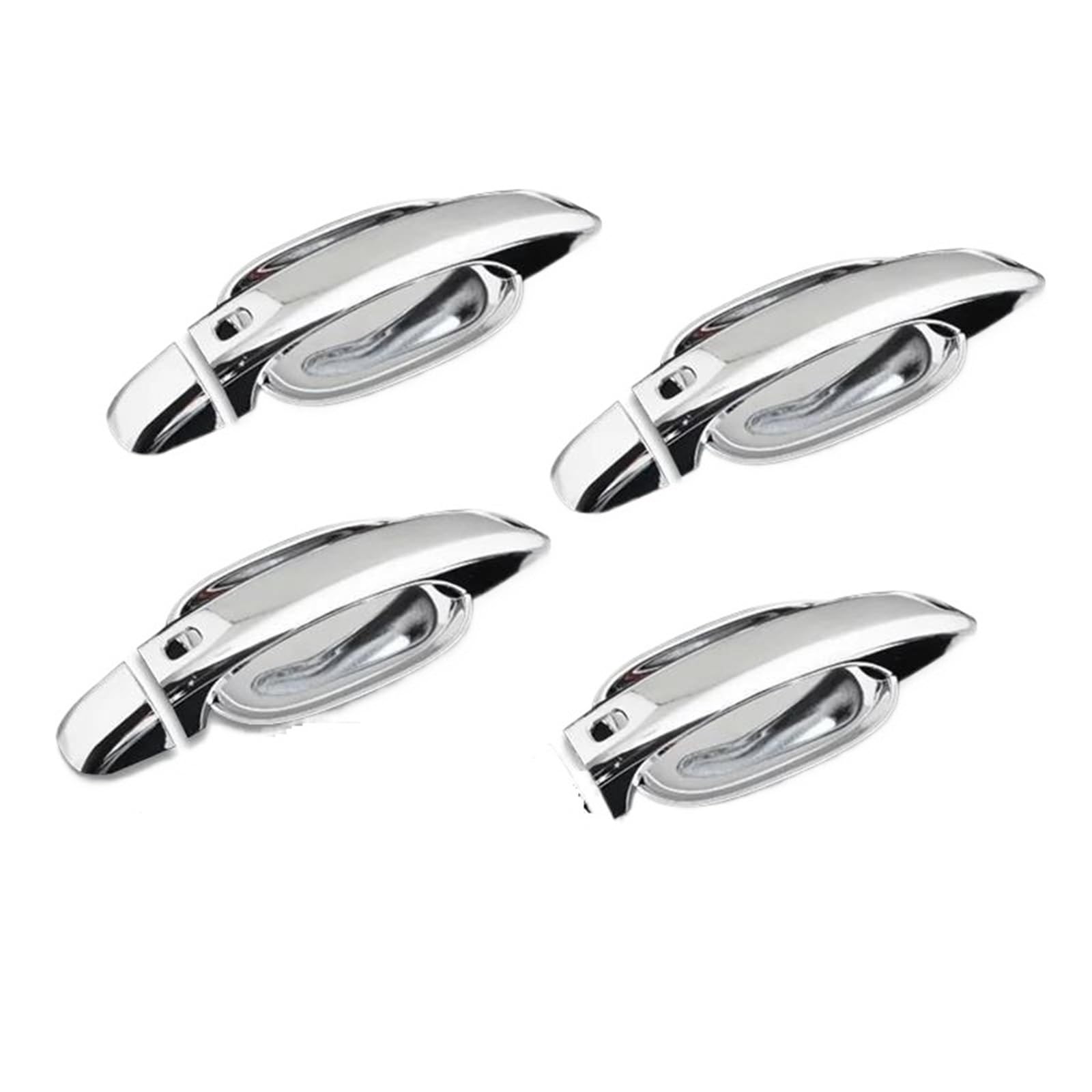 Zhqdrcy Silver Handle-Bowl Door Open Handles For A4 B8 For Q5 For Q3 2009-2016 Car Door Handle Cover Trim Sticker