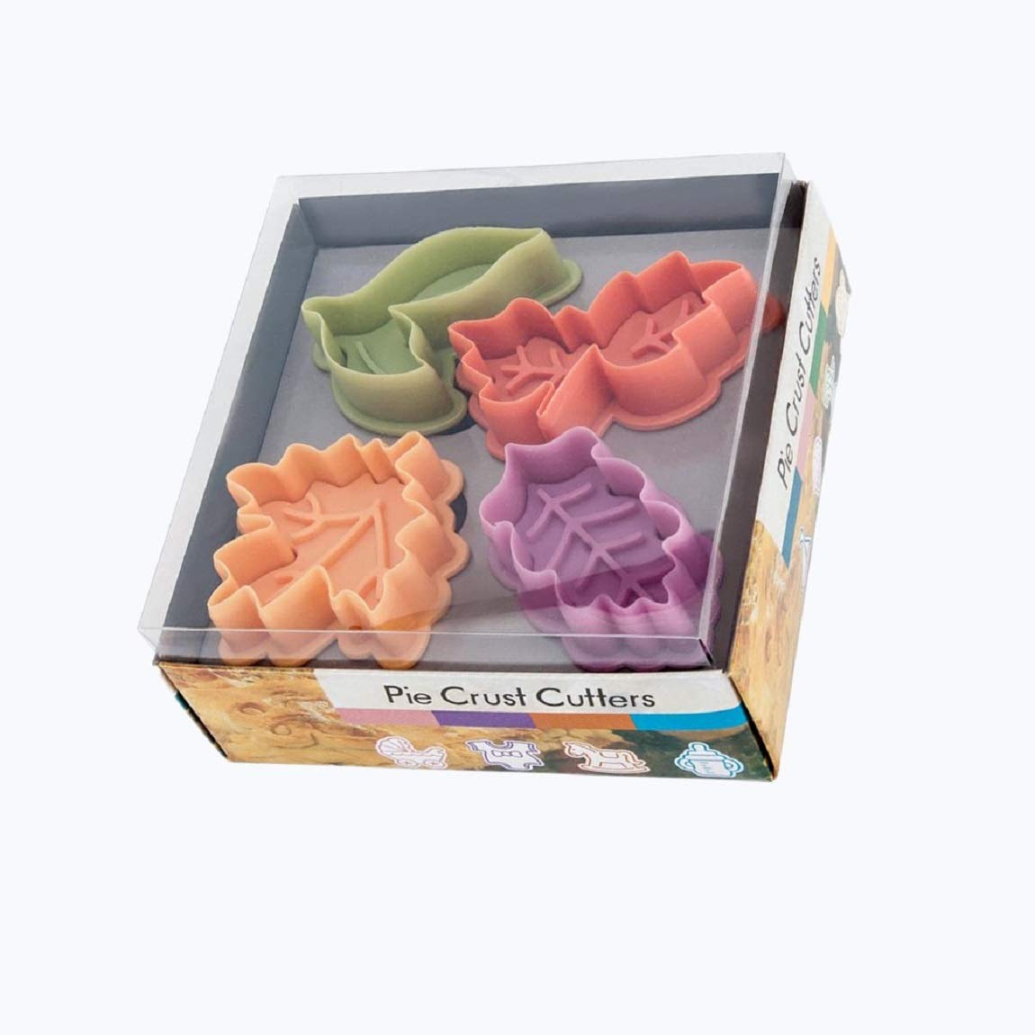 YunKoCake Leaves Baking Pie Crust Cutters Set of 4
