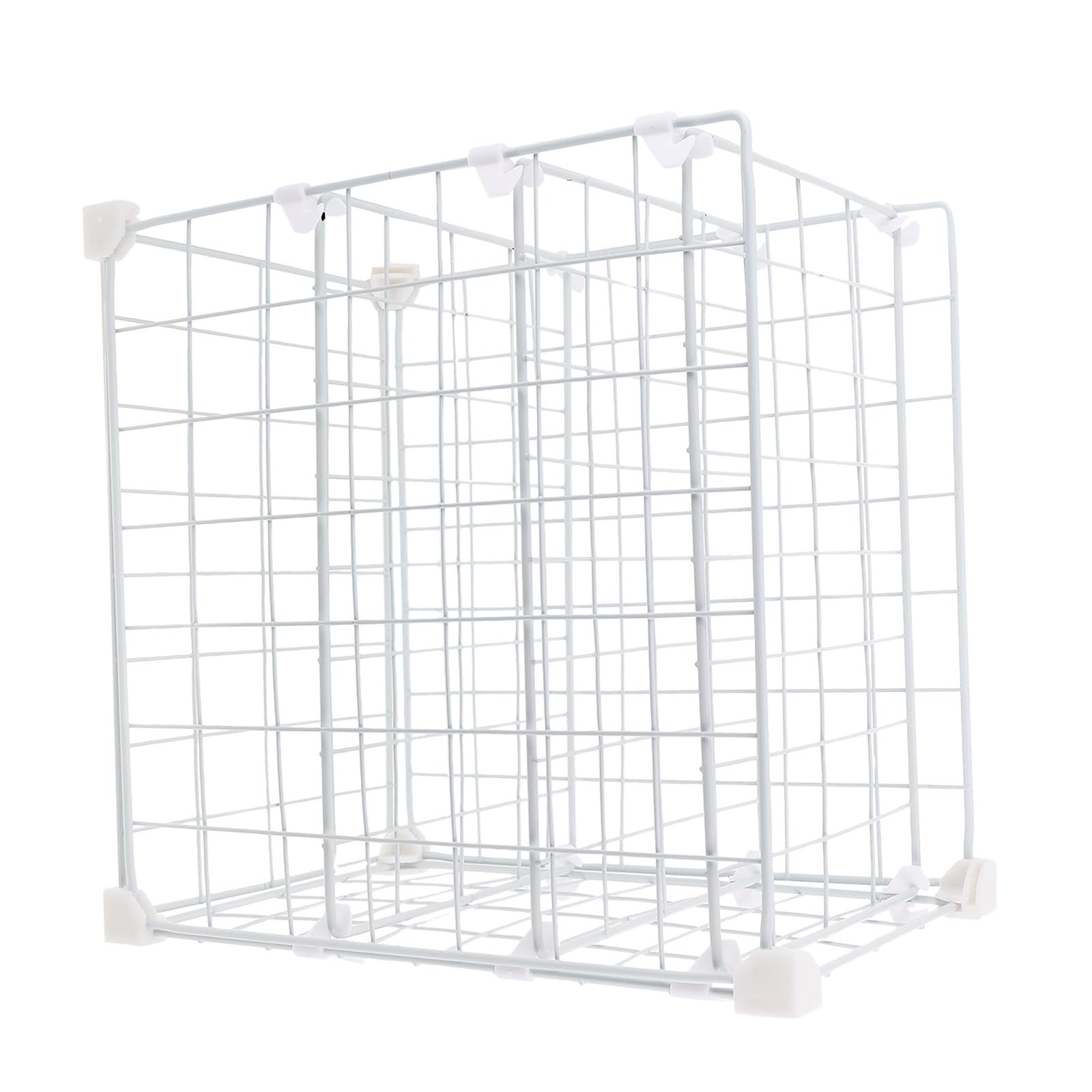 PRETYZOOM Organizador de Refrigerador de Hierro Blanco Rejilla Ajustable