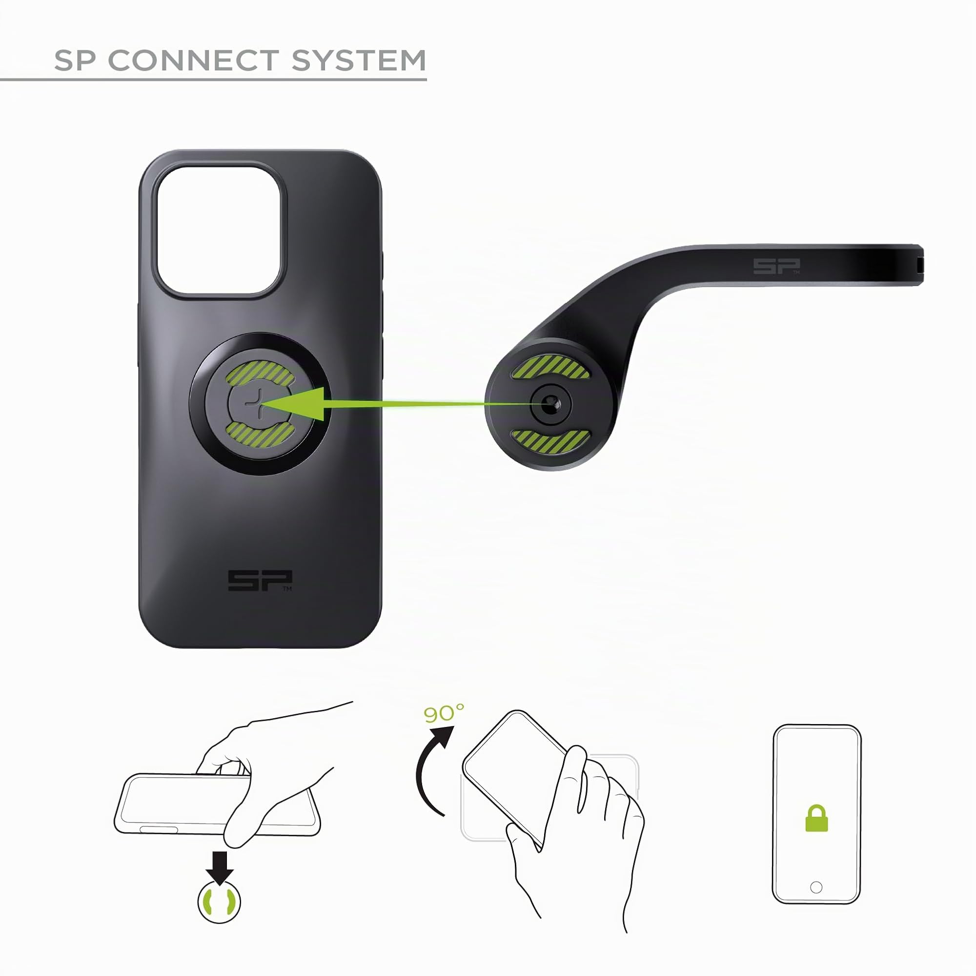 SP CONNECT Road Bike Bundle | SPC+ | kompatibel mit Samsung S24 Ultra | Handyhalter für Road Bike| Fahrrad Handy Halterung Gadget