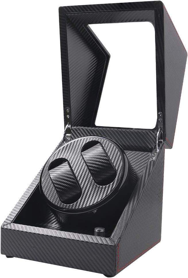 Sepano Automatic Watch Winder for 2 Watches, Watch Winder Box with Quiet Motor, Dual Power Supply