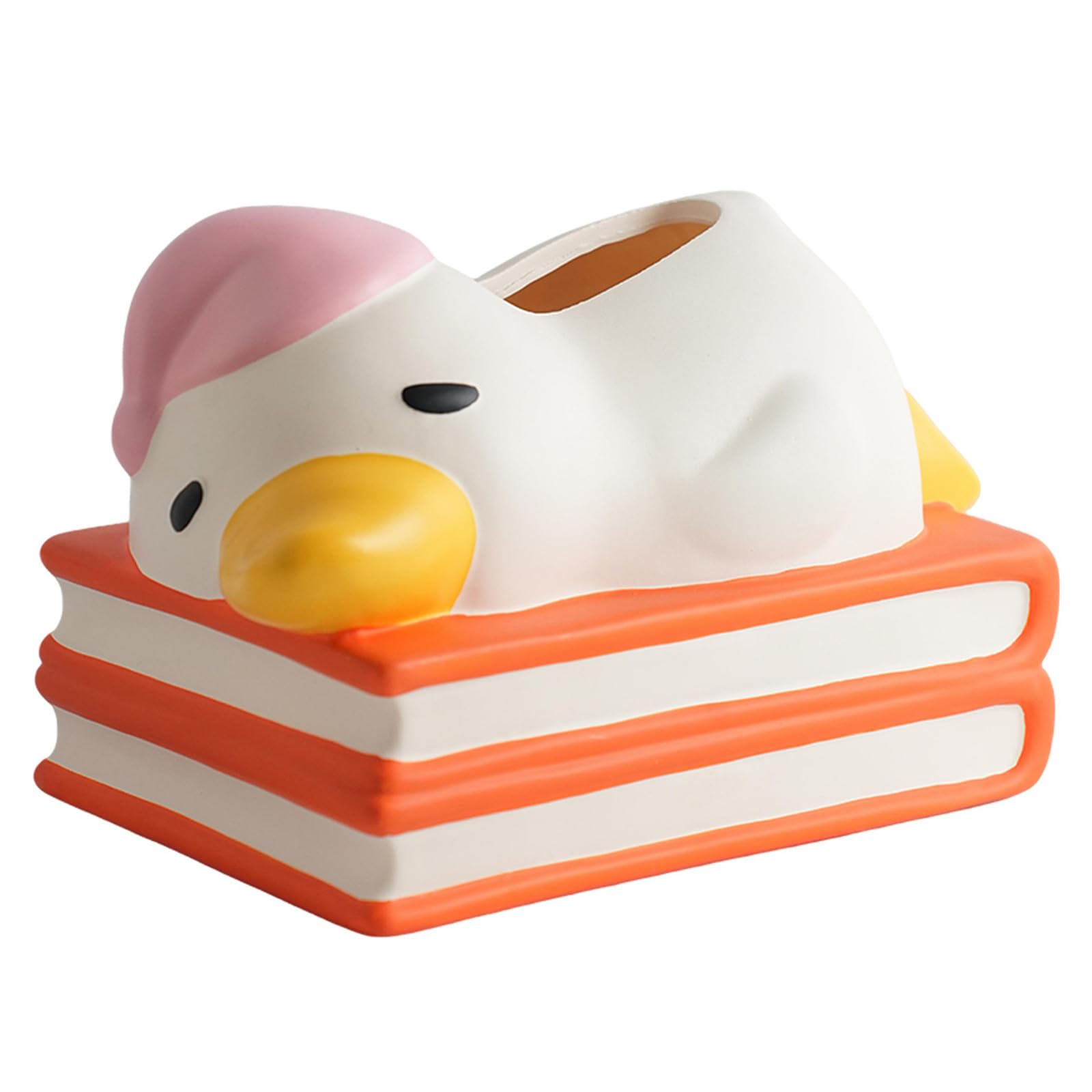 Desktop Tissue Box Holder for Home Decor, Tabletop Dispenser with Bird Figure Design and Top Opening Access for Daily Indoor Use Accent Bird Figure Tissue Box Holder Decorative Desktop Coffee Table