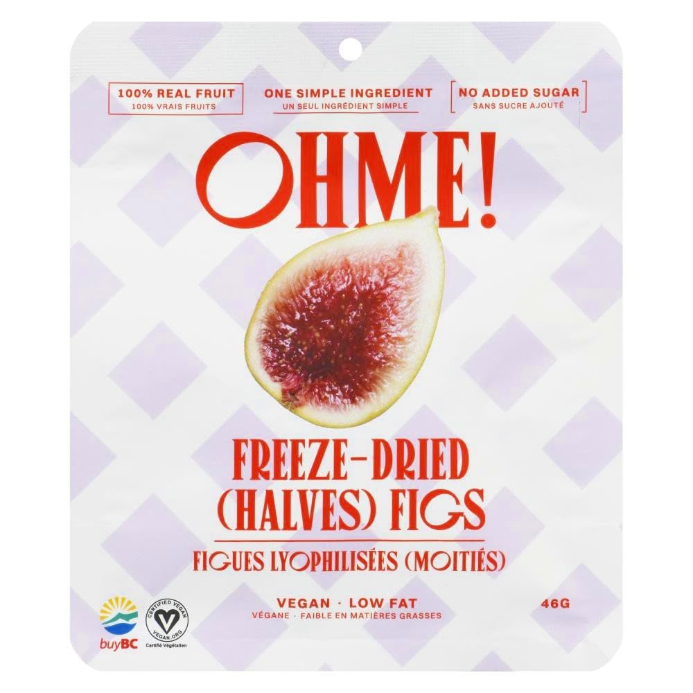 OHME! Premium Freeze Dried Figs - 100% Real Fruit, No Added Sugar