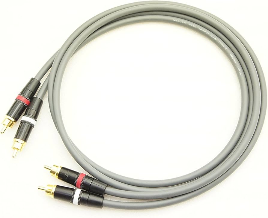 【オーダー品】モガミ2534 4m RCAオーディオケーブル2本ペア×2セット Amazon | MOGAMI モガミ 2534 RCA 赤白ライン 2本ペアケーブル 4m 灰