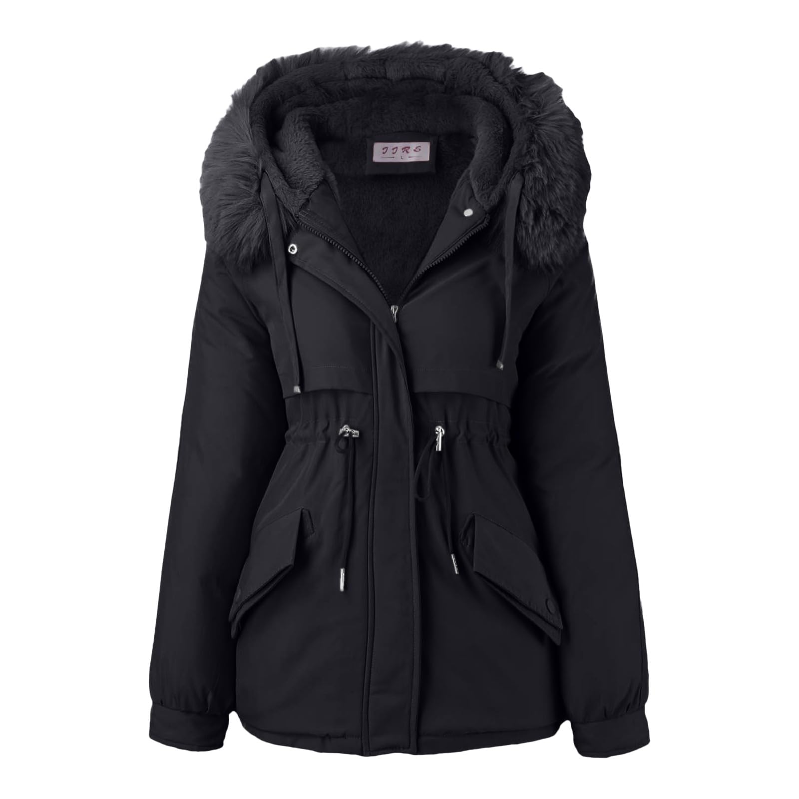 TBloevwlh Damen Winterparka Lang - Wasserdichter Wintermantel Mit Kapuze Gefüttert Outdoorjacke