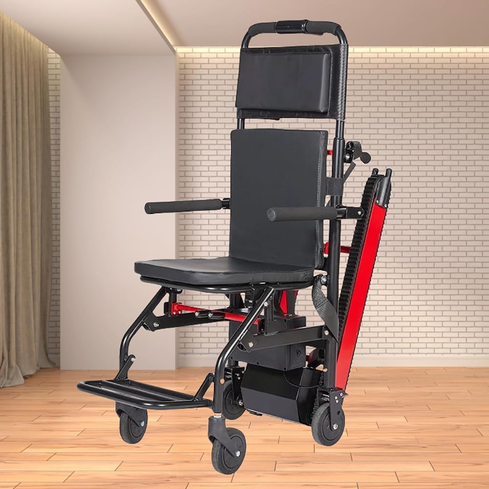 Silla Salvaescaleras Eléctrica/Manual De Aleación De Aluminio De 13 Ah, Silla De Evacuación Y Traslado Plegable, Capacidad De Carga 250 Kg, No Requiere Instalación