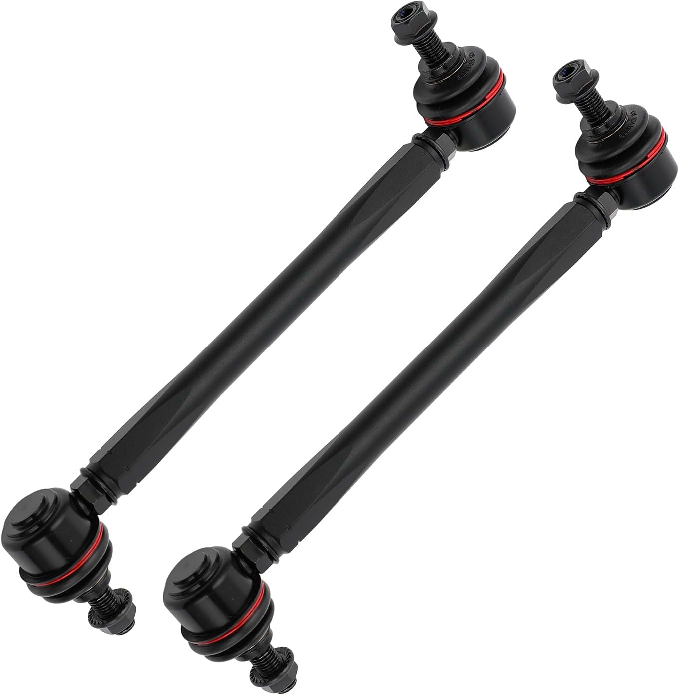 Adjustable Front Stabilizer Sway Bar End Links Kits 225MM-265MM (Overall Length Bolt to Bolt), Ball Joint Stud Size 10mm, Aluminum Sway Bar