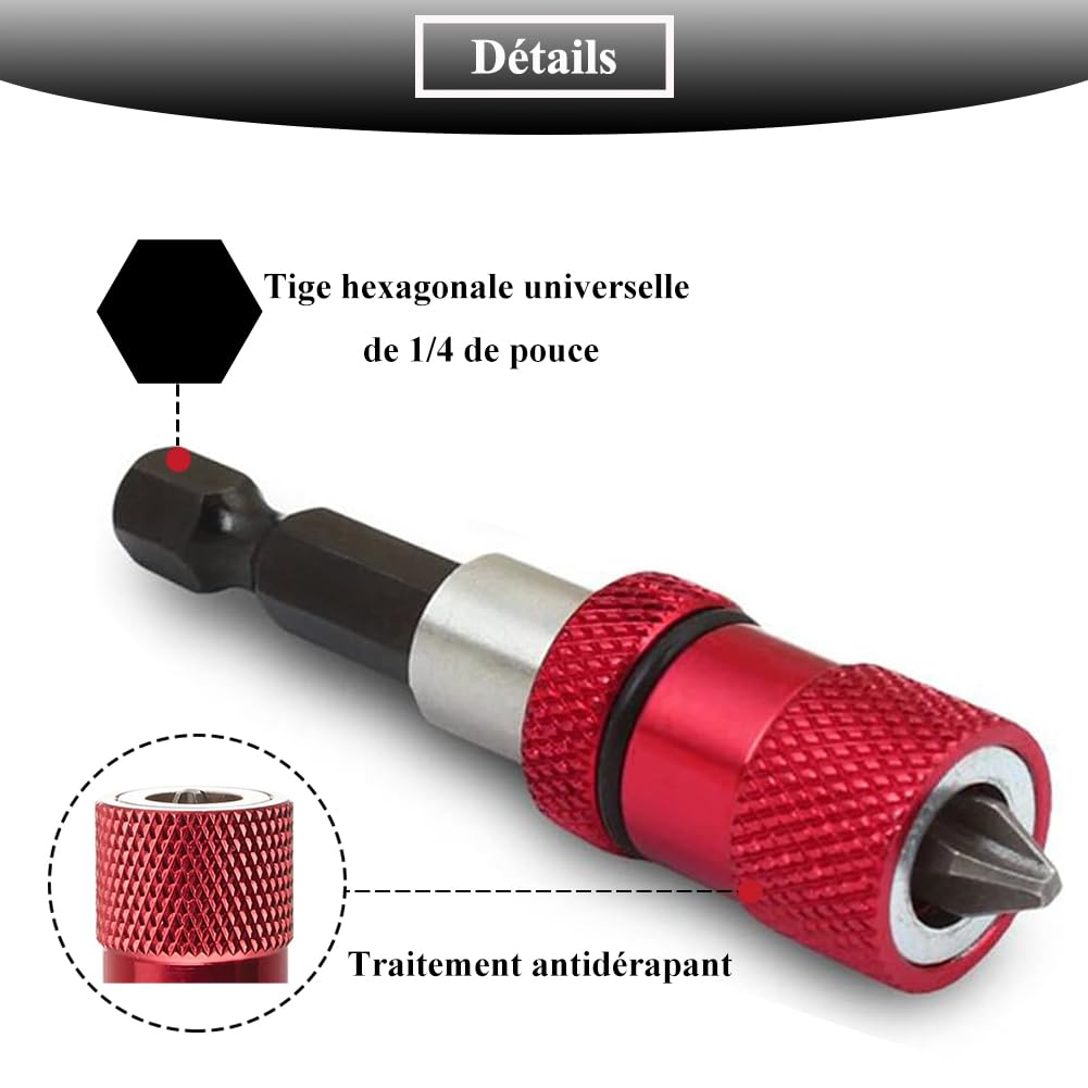 3 STKS Magnetische Bithouder, 6 cm/10 cm/15 cm Boor Uitbreidingsset, 1/4 Hex Shank Schroevendraaier Bithouder