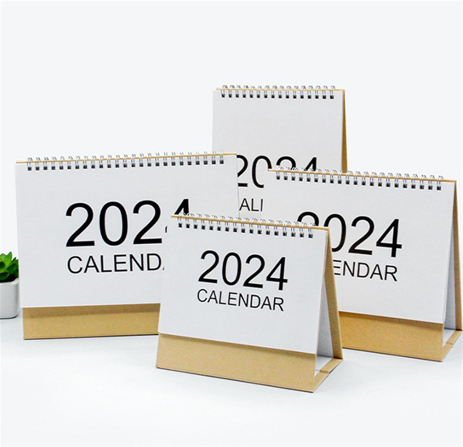 Familienplaner Kalender 2024 Kleiner Tischkalender 2024, Stehtischkalender, Januar 2024 – Dezember 2024, Staffelei-Tischkalender Kalender 2024 (Color : B, Size : 3pcs)