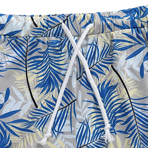 Image of GERU Boy Shorts Sets Hawaiian Outfit Kid Leaves Floral Short Sleeve Shirt Top+shorts Suits