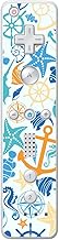 'Disagu SF de SDI de 3315 _ 1037 Diseño Protector de Pantalla para Nintendo Wii Controller – Diseño mar patrón Azul de Amarillo Transparente