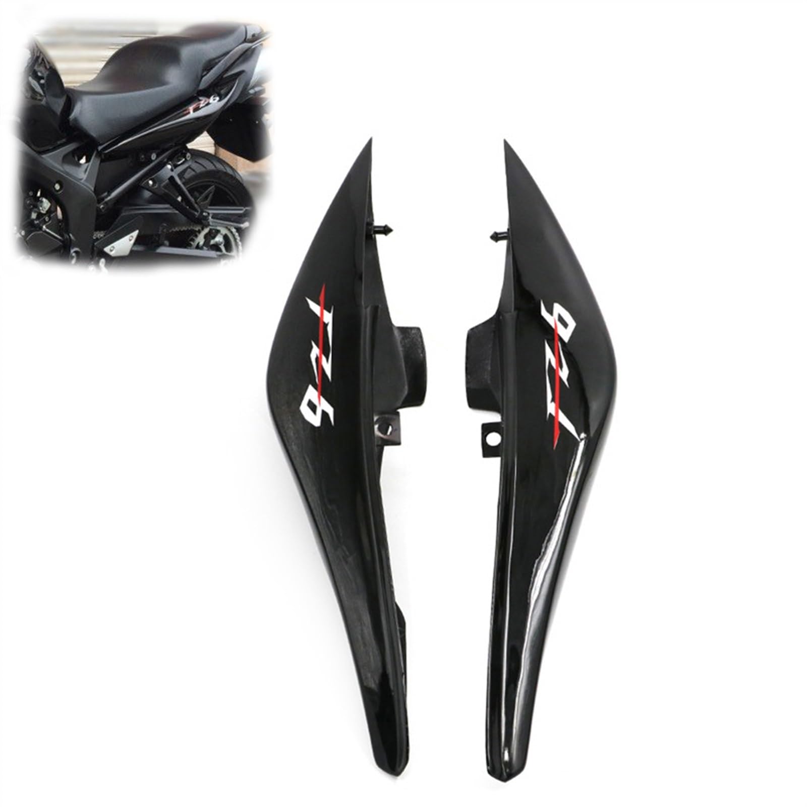 Carenatura Moto Carenatura Laterale Superiore Coda Coprisedile Cappuccio per Yamaha FZ6 FZ6-N FZ-6N FZ 6N 2004 2007 2008 2009 FZ6N Carene Protector