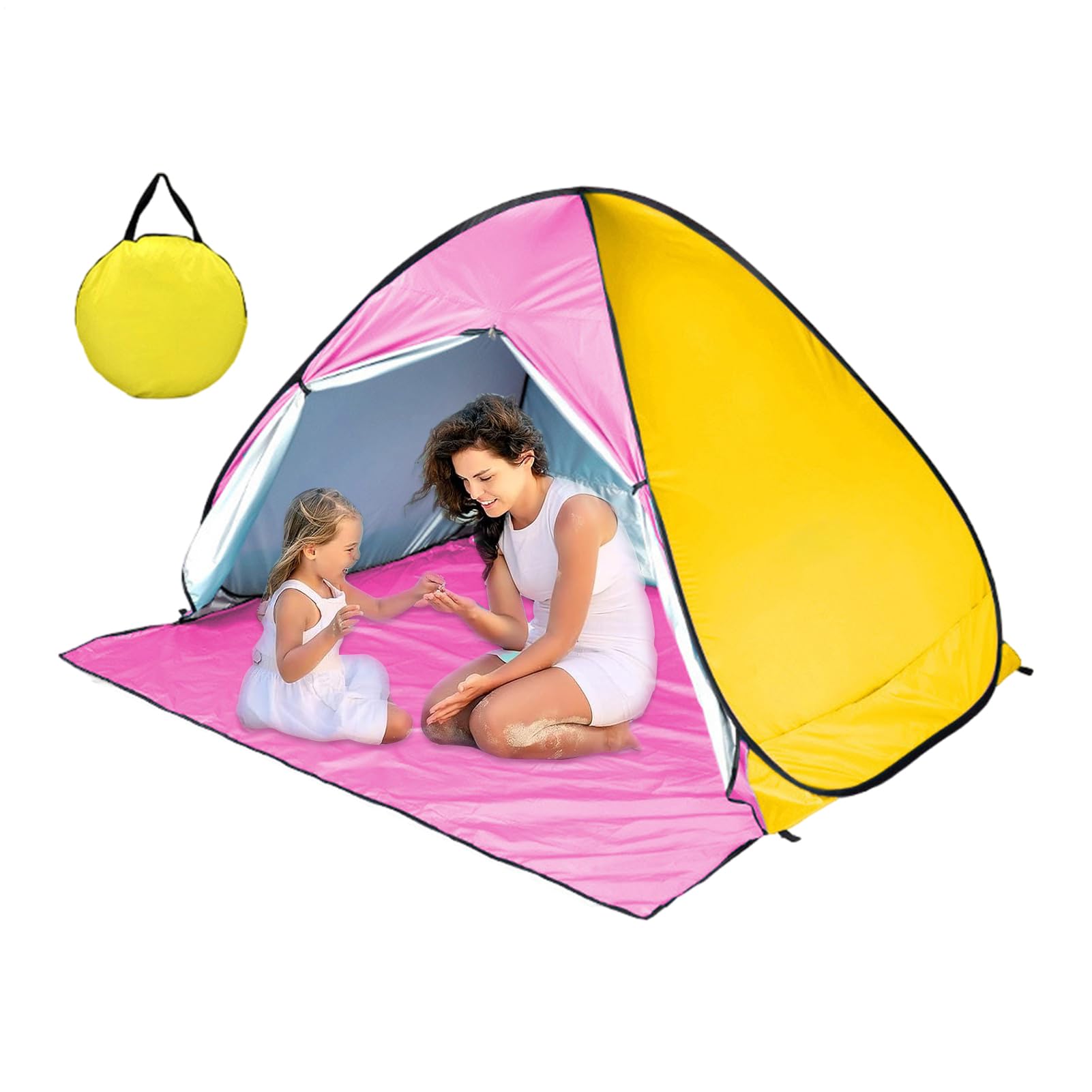 Tenda Da Spiaggia Pop-up - Tendalino Parasole Portatile Di Facile | Installazione, Capanna Leggera, Parasole Impermeabile Anti UV | Borsa Da Trasporto Per Solare Da Viaggio, Campeggio, Picnic,