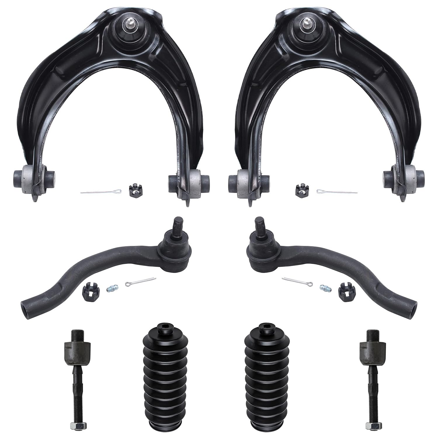 Detroit Axle - 8pc Front End Control Arms Kit for 08-12 Honda Accord, 2