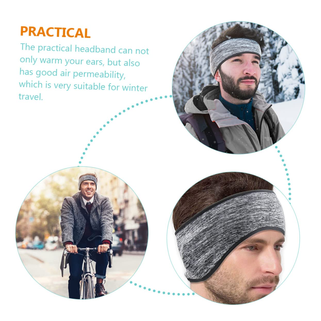 BESPORTBLE 15pezzi Fascia Invernale Protettiva Per Orecchie Copricapo Termico Pile Fascia Elastico Per Ciclismo e Attività All Aperto Comfort e Calore Per Uomo e Donna