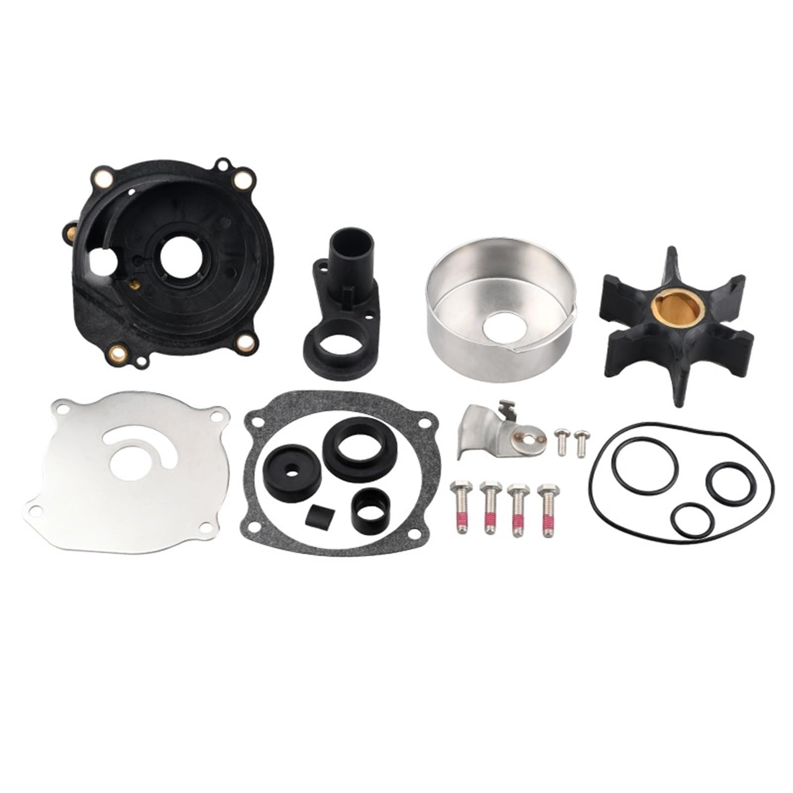 PEGGYLIN 5001594 Kit di Riparazione della Pompa dell'Acqua, Include alloggiamento della girante Adatto for Parti del Motore fuoribordo Johnson Evinrude V4 V6 150HP-300HP
