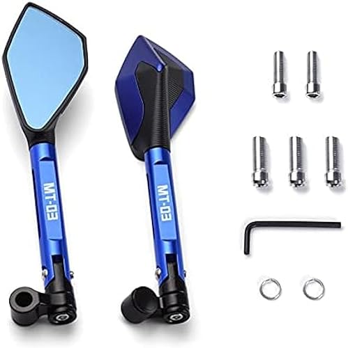 Motorcycle Rear View Mirror fit for Y-amaha MT03 MT-03 MT 03 2015 2016-2020 Handle Bar End Side Rearview Mirrors Moto Side Mirrors