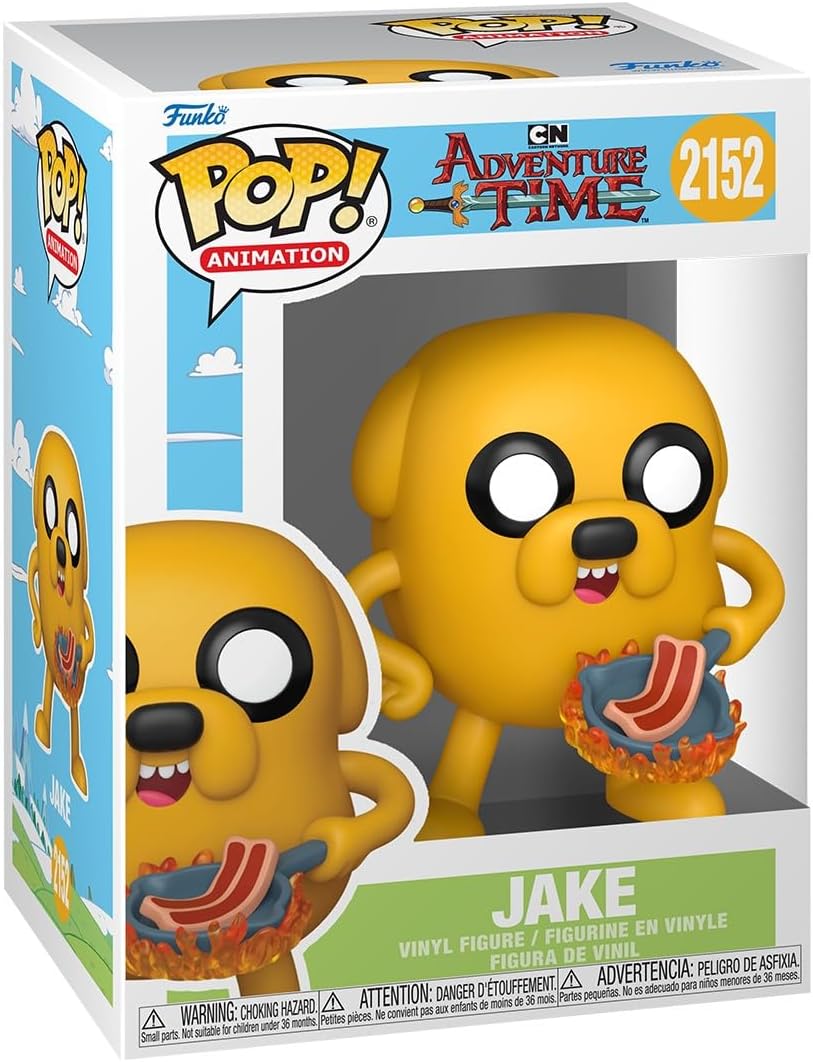Funko Pop! Animation: Adventure Time - Jake - Collectable Vinyl Figure - Gift Idea - Official Merchandise - Toys for Kids & Adults - Cartoon Fans - Model Figure for Collectors and Display